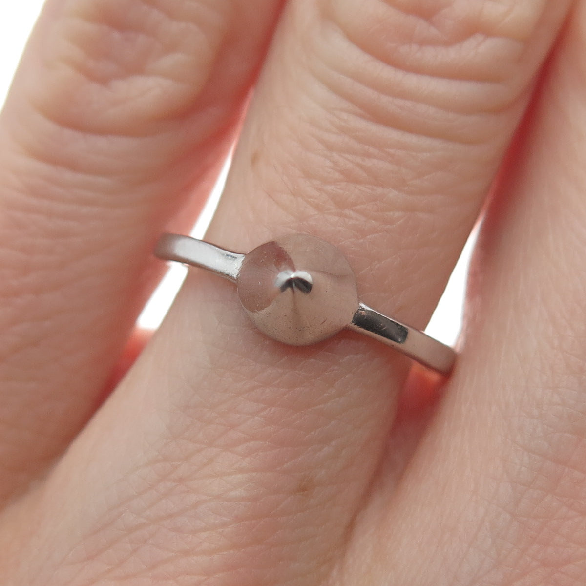925 Sterling Silver Cone / Arrowhead Ring Size 6.5
