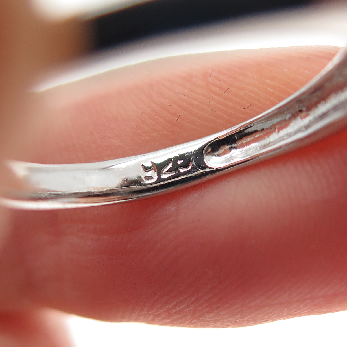 925 Sterling Silver Round-Cut C Z Modernist Wings Ring Size 7.5