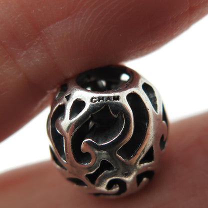 CHAMILIA 925 Sterling Silver Ornate Bead Charm