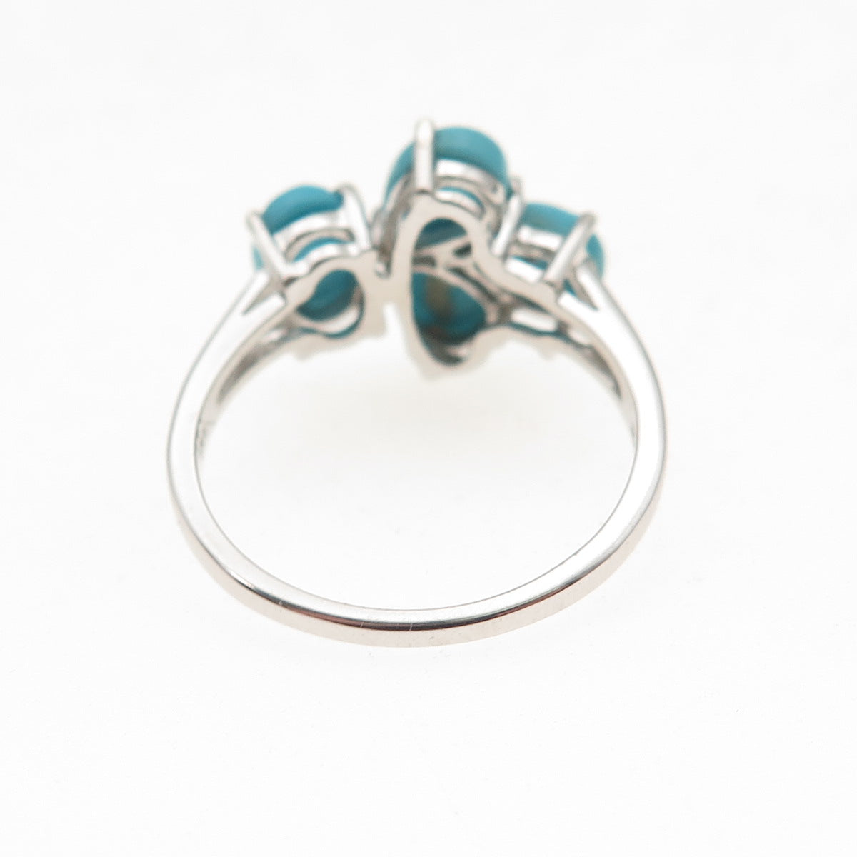 925 Sterling Silver Real Sleeping Beauty Turquoise Ring Size 8