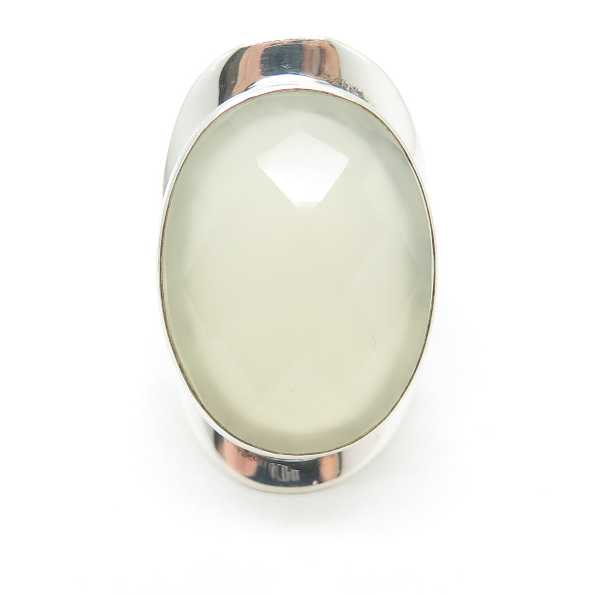 DOMINIQUE DINOUART 925 Sterling Silver Vintage Mexico Chalcedony Ring Size 8