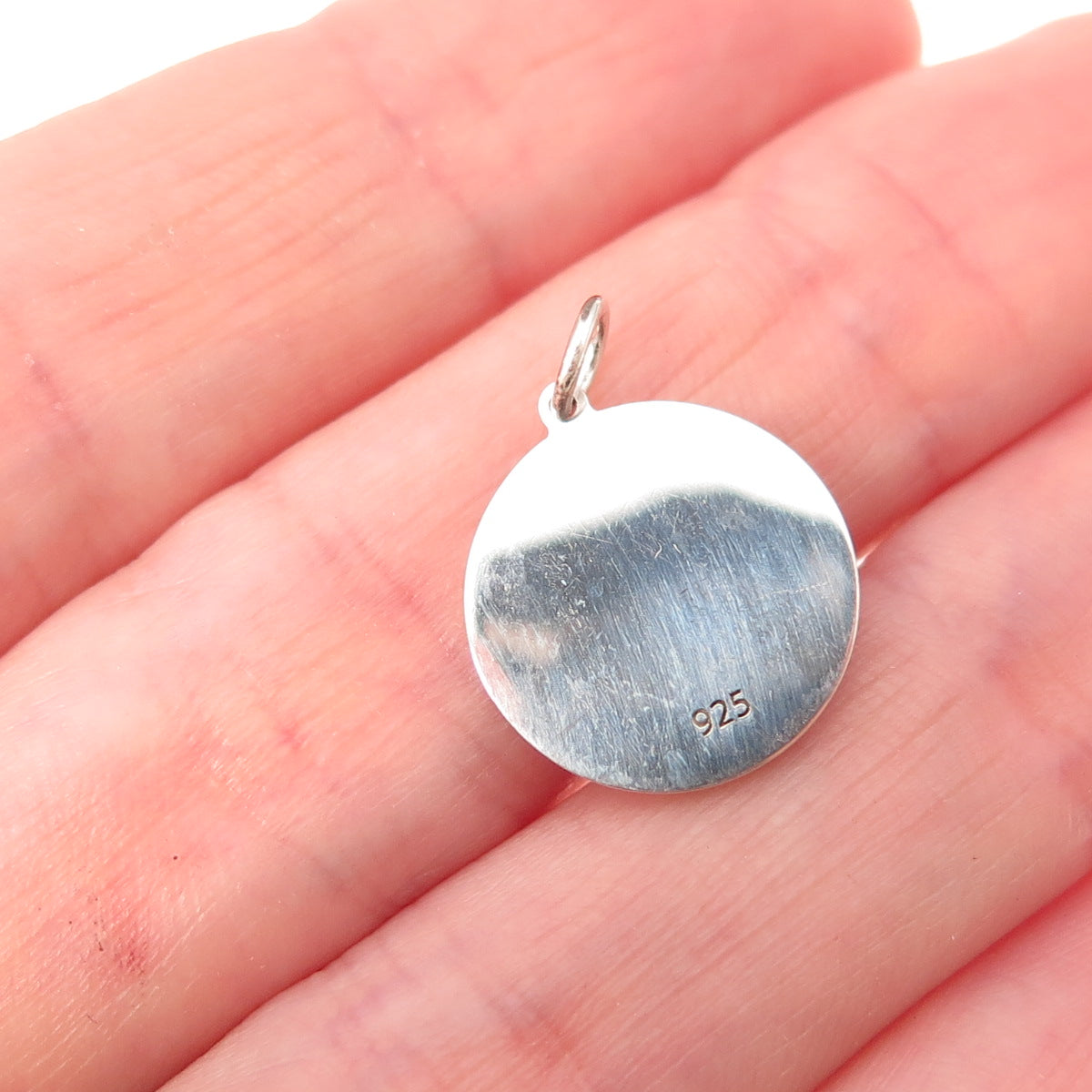 925 Sterling Silver Pink Enamel Ice Cream Charm Pendant