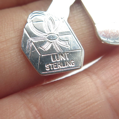 925 Sterling Silver Vintage Lunt Boy w/ Gift Box Pendant