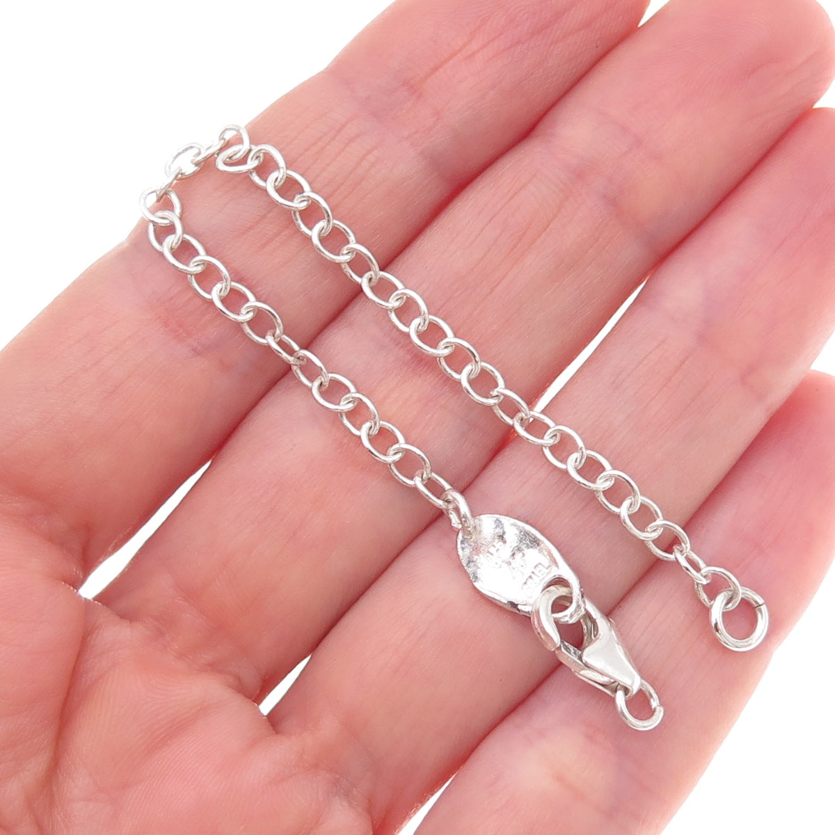Hagit Gorali Sterling Vintage Bracelet Necklace Lobster Lock Chain Extension 5"