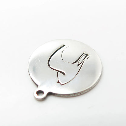 925 Sterling Silver USA Two In Town Horse Charm Pendant