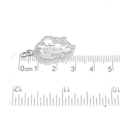 925 Sterling Silver Vintage Nelson's Dockyard Antigua Island Charm Pendant