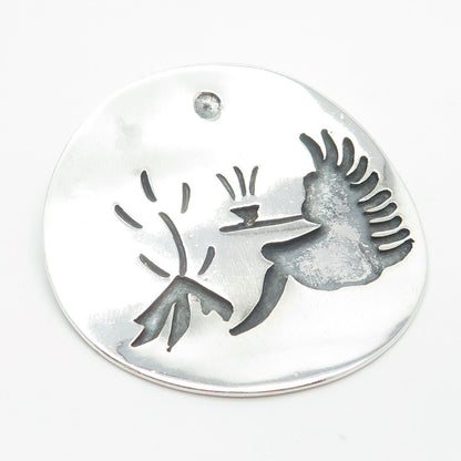 925 Sterling Silver Vintage Mexico Hedgehog Storyteller Pendant