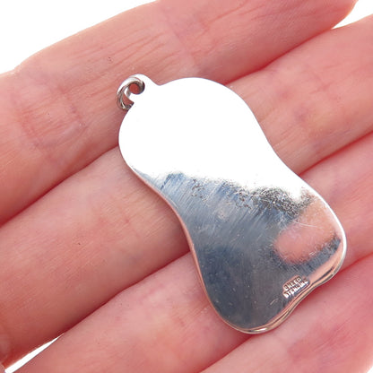 Creed Sterling Silver Antique Art Deco Enamel Virgin Mary & Child Jesus Pendant