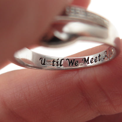 BGE Bradford 925 Sterling Silver Real Diamond Always Promise Ring Size 8.25