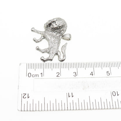 925 Sterling Silver Vintage Lion Charm Pendant