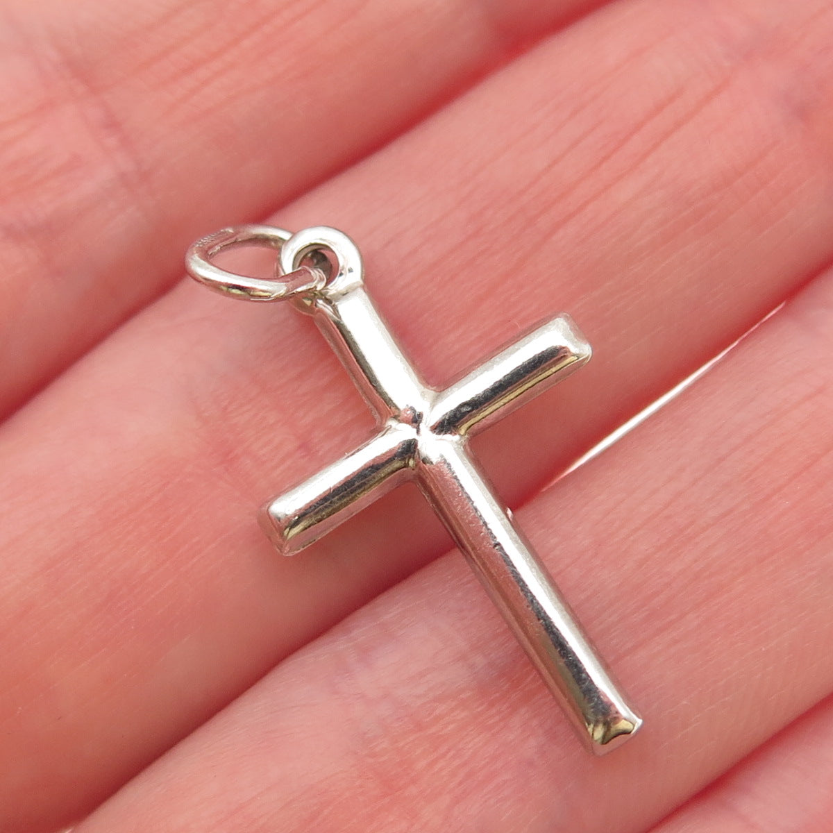 925 Sterling Silver Italy Cross Religious Charm Pendant