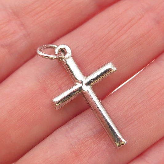 925 Sterling Silver Italy Cross Religious Charm Pendant