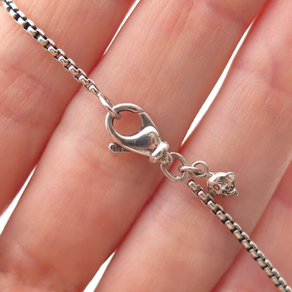 David Yurman 925 Sterling Silver 18K Gold Real Diamond Helena Necklace 16-18"