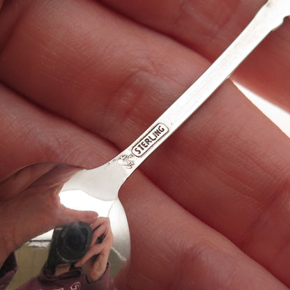 925 Sterling Silver Antique Art Deco San Francisco's Chinatown Coffee Spoon