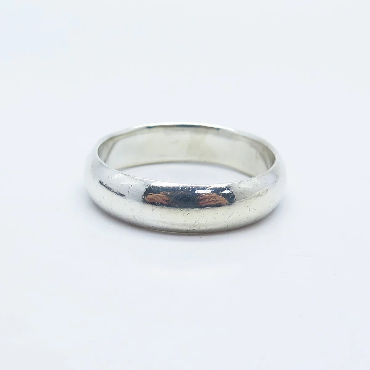 925 Sterling Silver Vintage Classic Band Ring Size 13.75