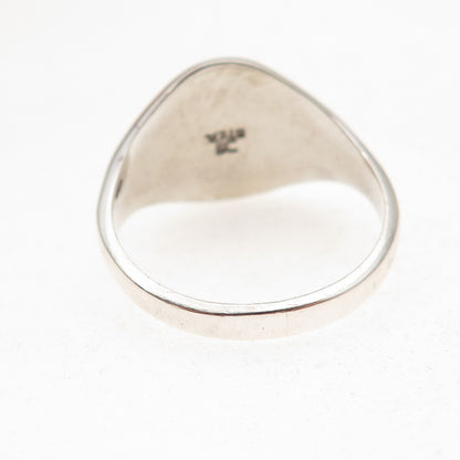 925 Sterling Silver Vintage Signet Ring Size 11.25