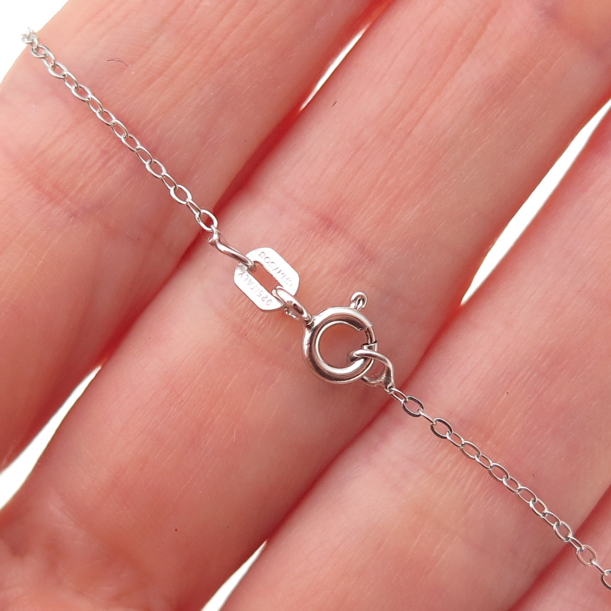Chuck Clemency 925 Sterling Silver Real Tanzanite White Topaz Chain Necklace 20"