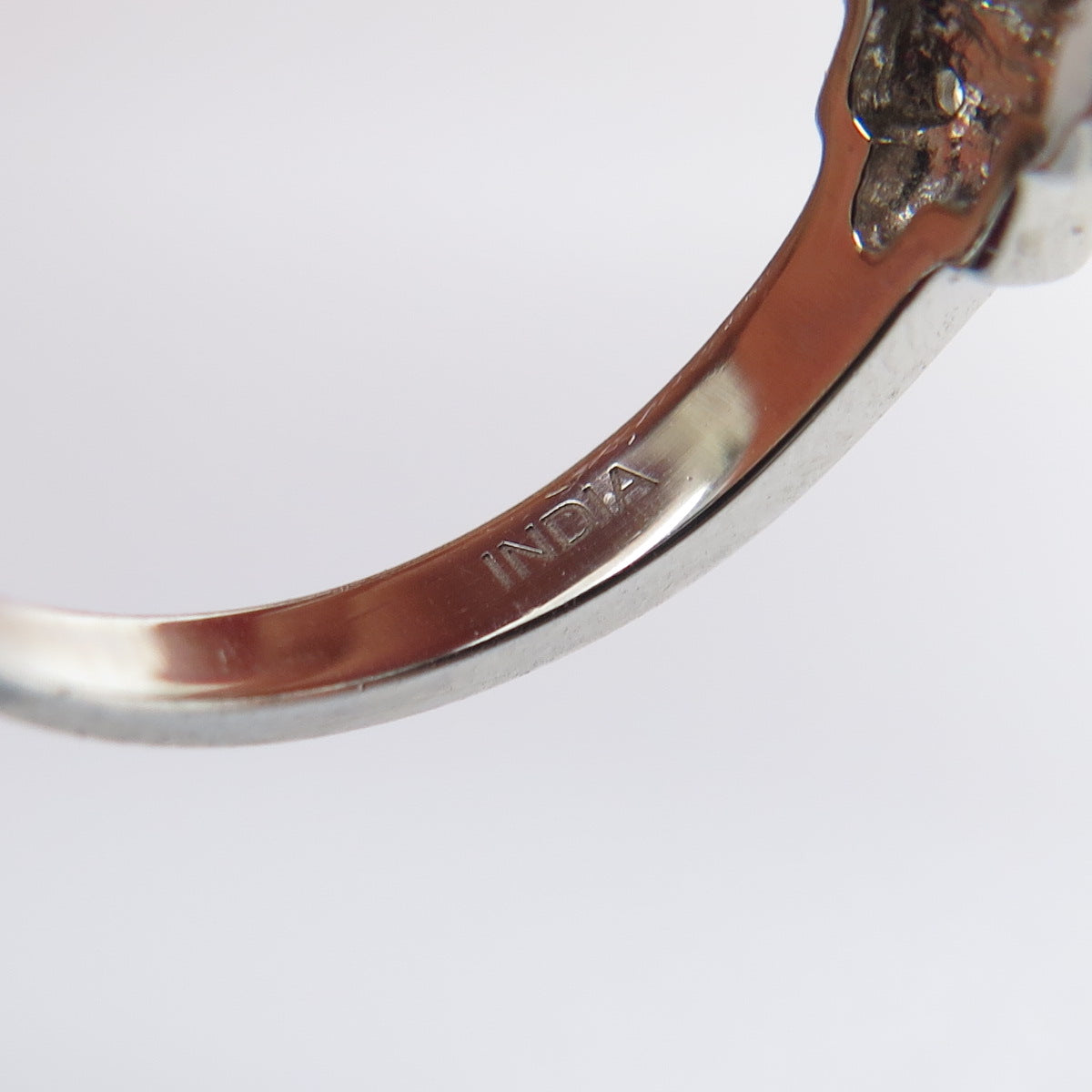 925 Sterling Silver Real Emerald-Cut Citrine & White Topaz Ring Size 6