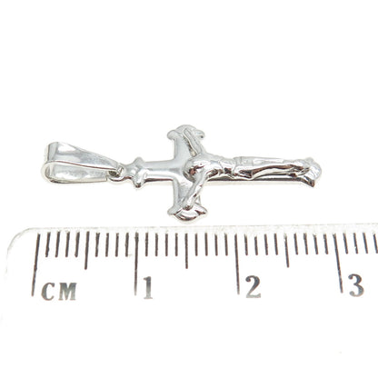 925 Sterling Silver Crucifix Cross Religious Pendant