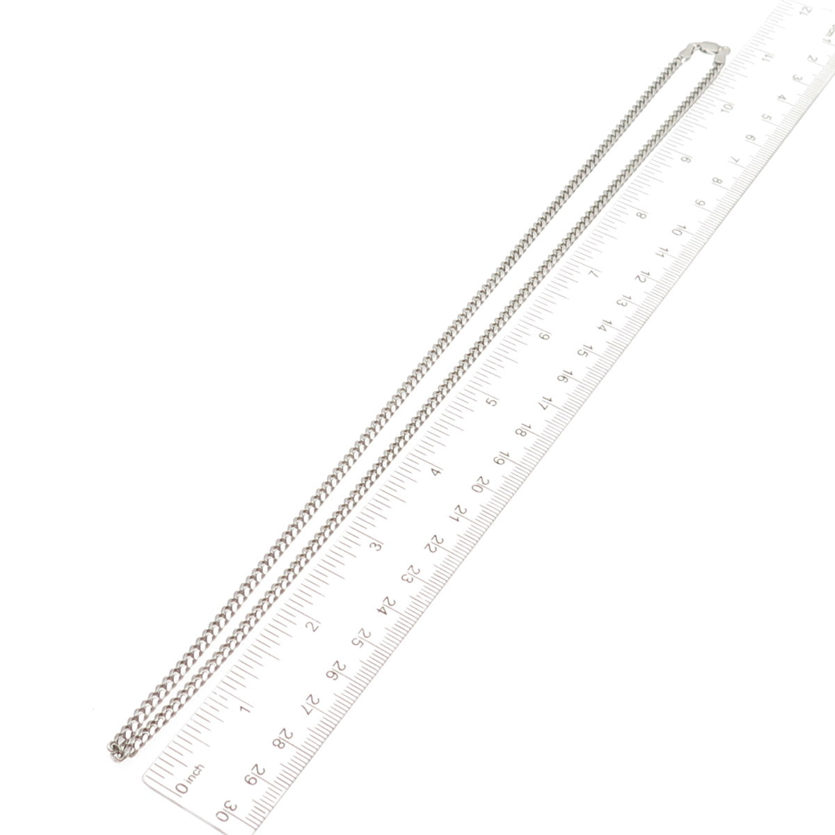 925 Sterling Silver Italy Cuban Chain Necklace 22"