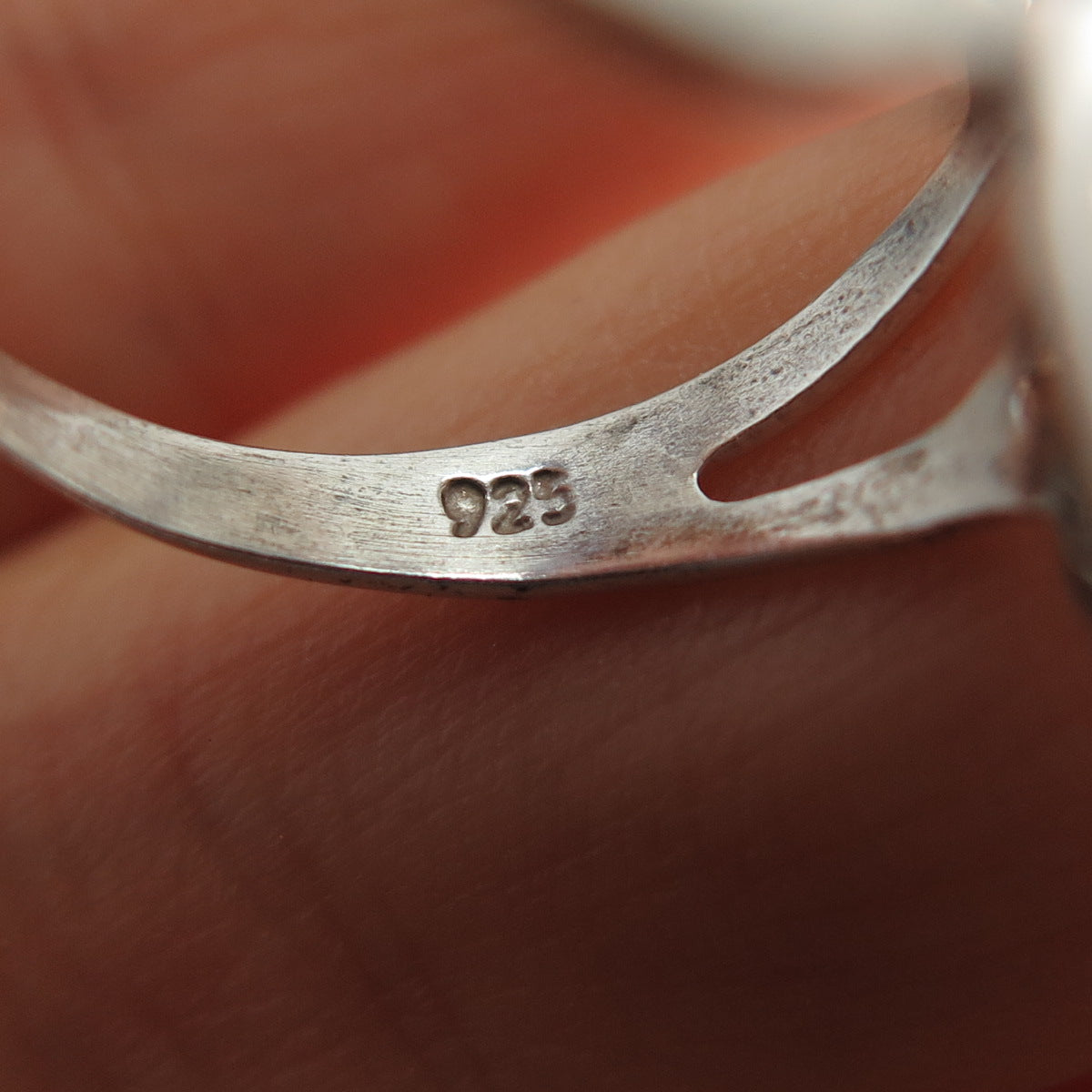 925 Sterling Silver Vintage Mexico Modernist Flower Ring Size 8.25
