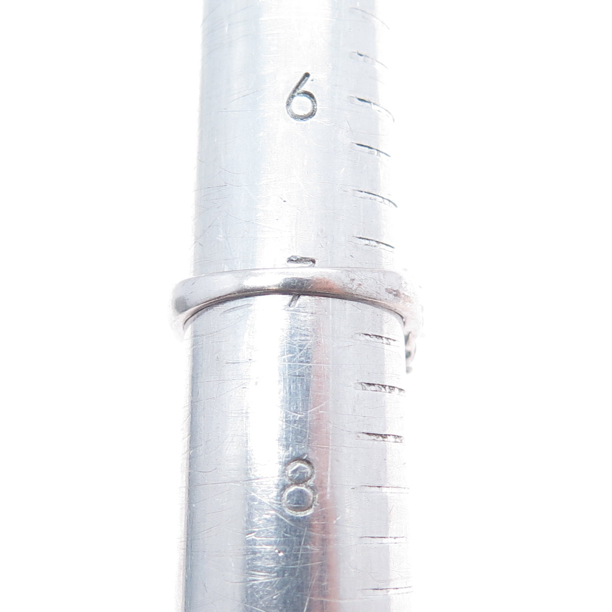 925 Sterling Silver Round-Cut C Z Sparkle Ring Size 7