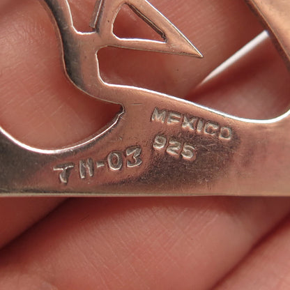 925 Sterling Silver Vintage Mexico Modernist Pendant