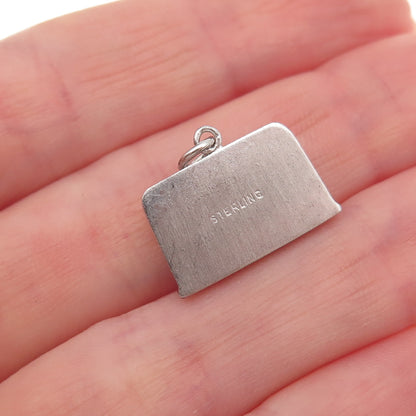 Art's Elegance 925 Sterling Silver Vintage Radio Charm Pendant