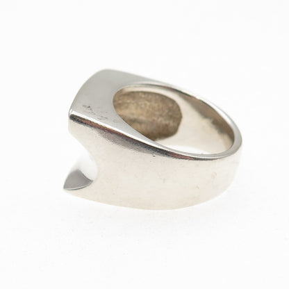 ESPO Joseph Esposito 925 Sterling Silver Vintage Modernist Ring Size 6.25
