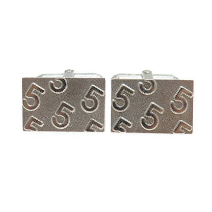 MICHAEL C. FINA CO. 925 Sterling Silver Vintage 5th Anniversary Cufflinks