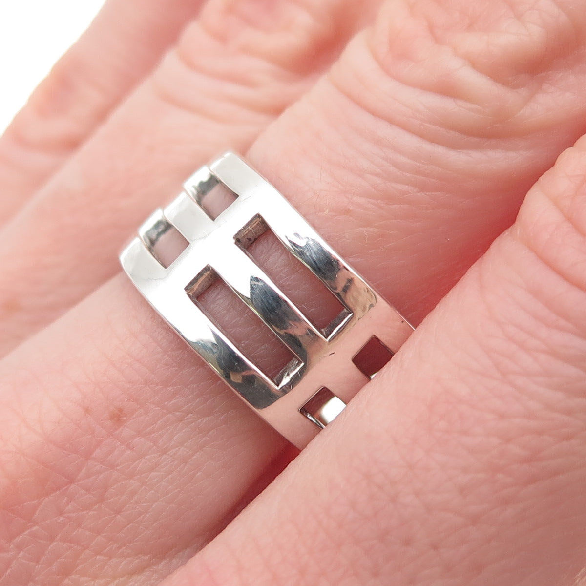 925 Sterling Silver Vintage Arcane Ring Size 7.5