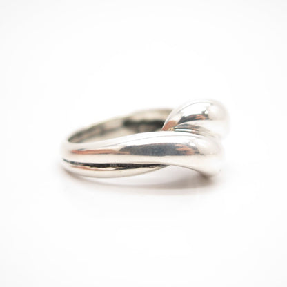 925 Sterling Silver Vintage Twisted Ring Size 7.5