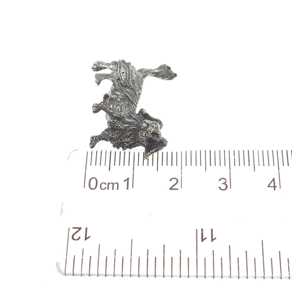 925 Sterling Silver Vintage Cocker Spaniel Dog Oxidized 3D Miniature