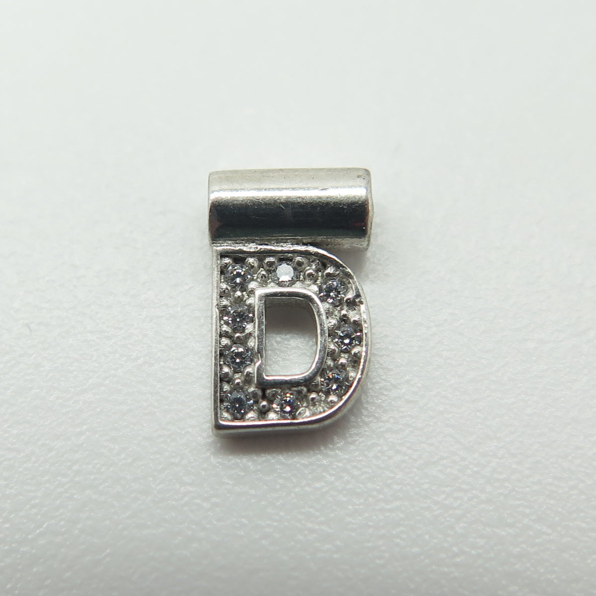 NOMINATION Italy 925 Sterling Silver C Z Letter "D" SeiMia Pendant