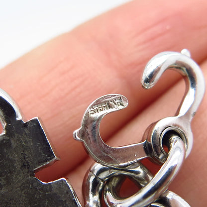 925 Sterling Silver Vintage Elco "Raymond" Personalized Cable Bracelet 7.25"