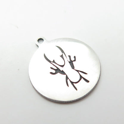 925 Sterling Silver USA Two In Town Insect Charm Pendant