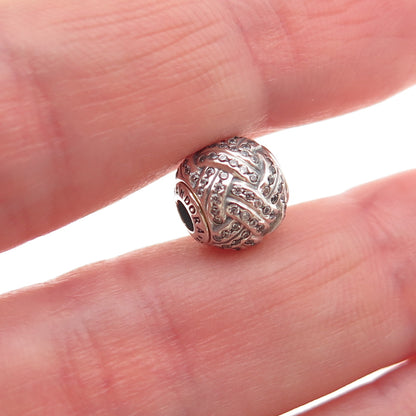 Pandora 925 Sterling Silver C Z Essence Friendship Slide Bead Charm