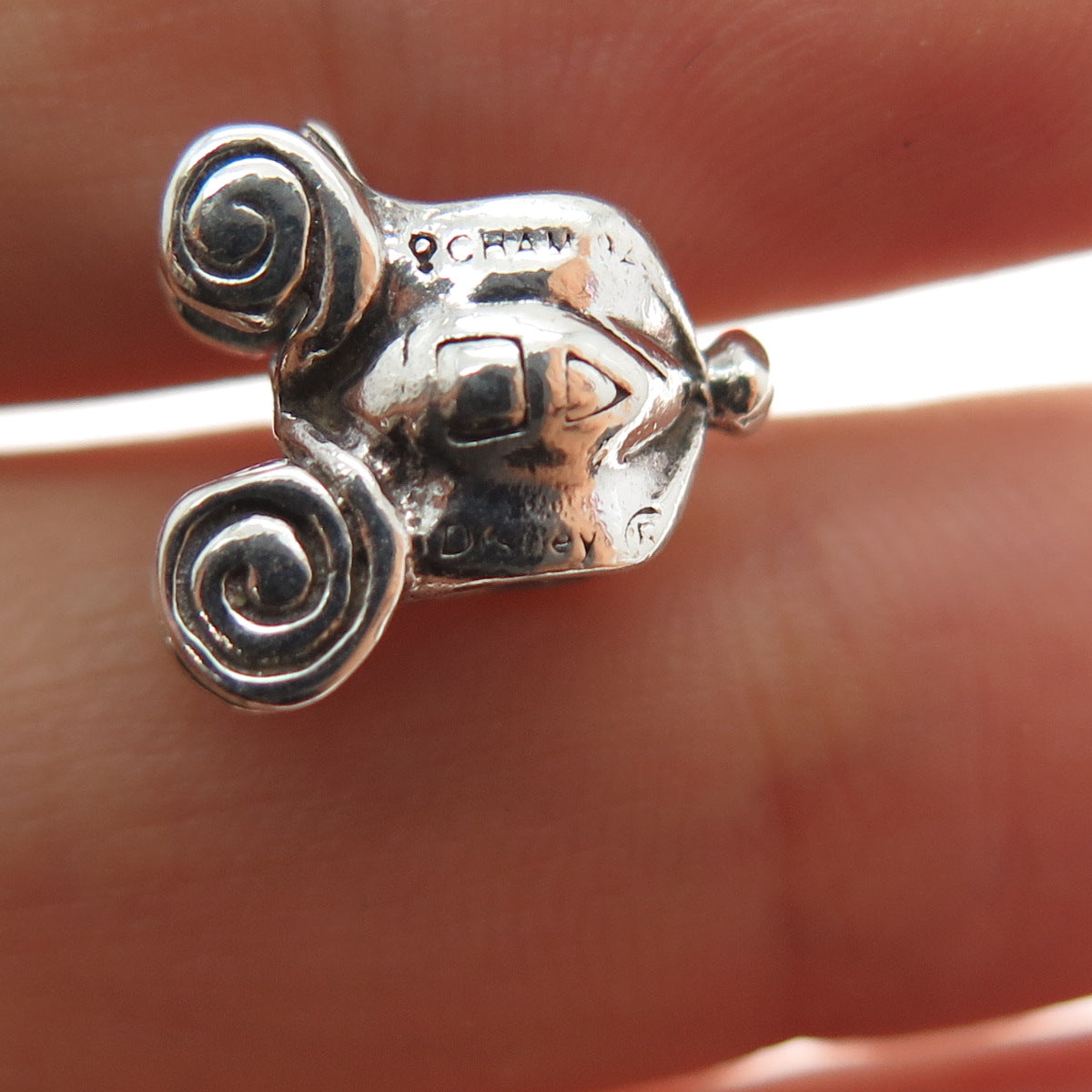 CHAMILIA & DISNEY Sterling Silver Cinderella's Pumpkin Carriage Slide Bead Charm