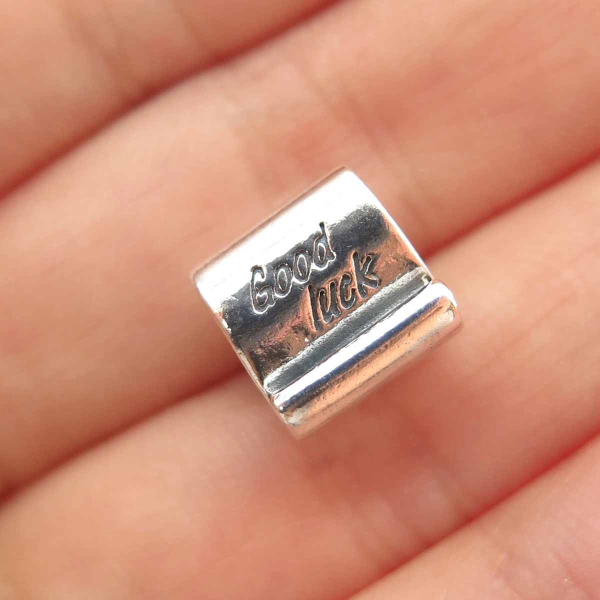 PANDORA 925 Sterling Silver Good Luck Celtic Triskelion Slide Bead Charm