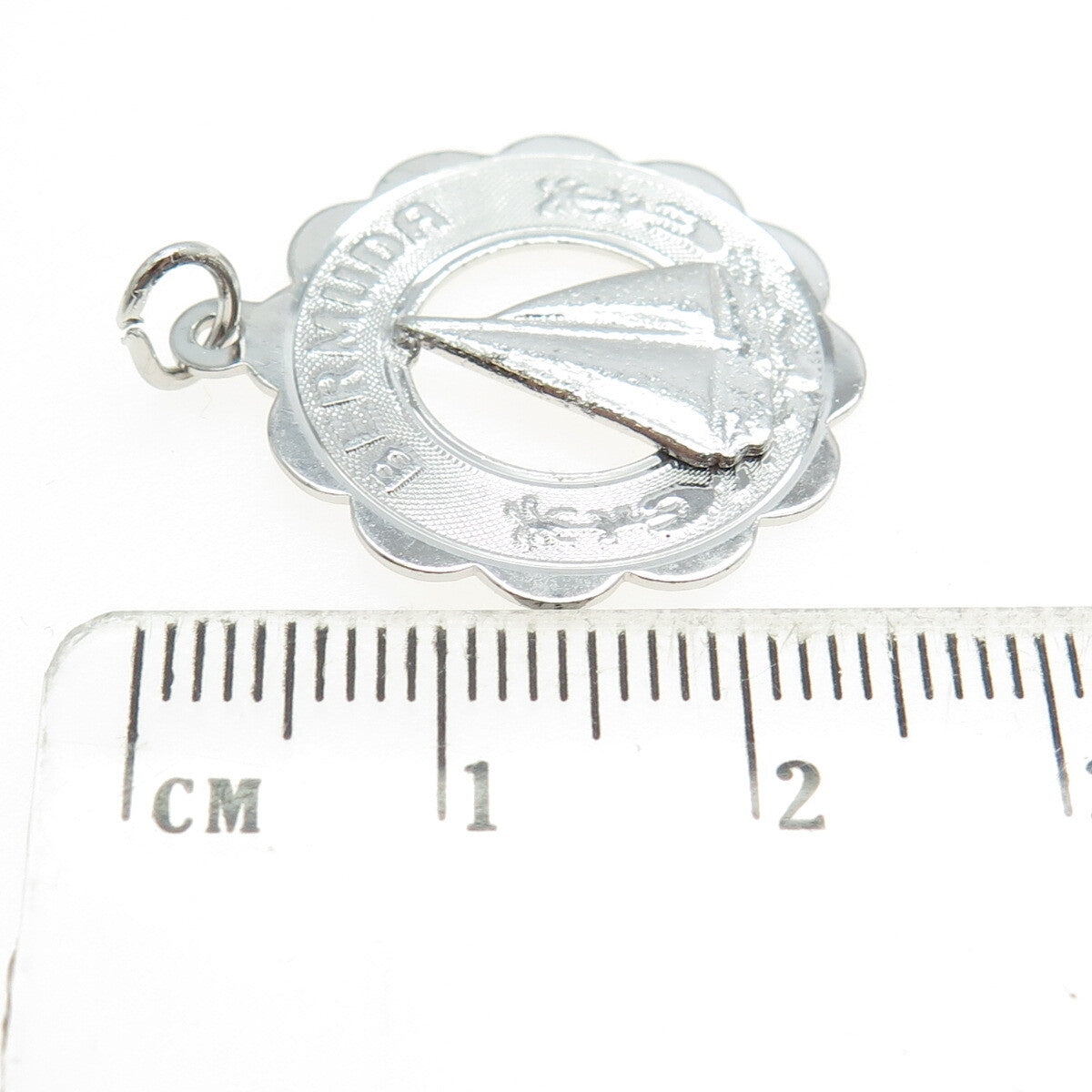 CREA 925 Sterling Silver Vintage "Bermuda" Sailboat Pendant