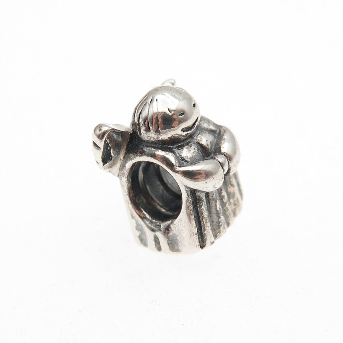 Pandora 925 Sterling Silver Angel of Hope Slide Bead Charm