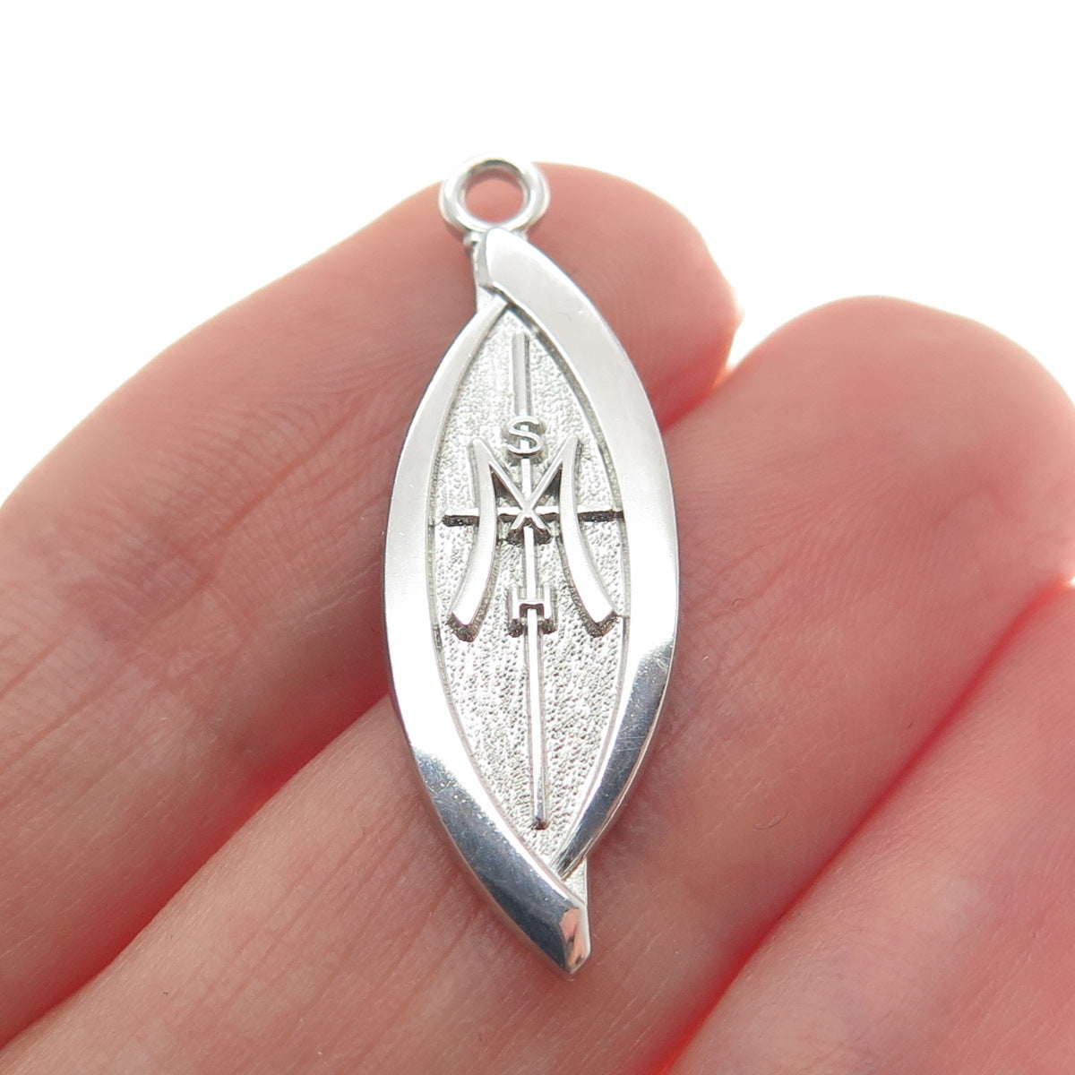 JOSTENS 925 Sterling Silver Vintage Cross Religious Pendant