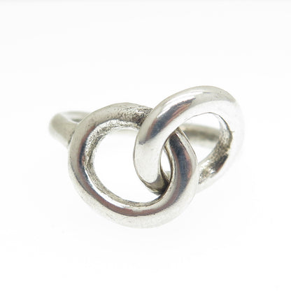 MMA Metropolitan Museum of Art 925 Sterling Vintage Interlocked Ring Size 6.75