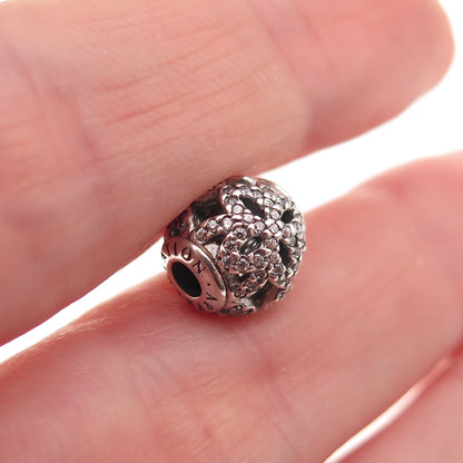 Pandora 925 Sterling Silver C Z Essence Appreciation Slide Bead Charm