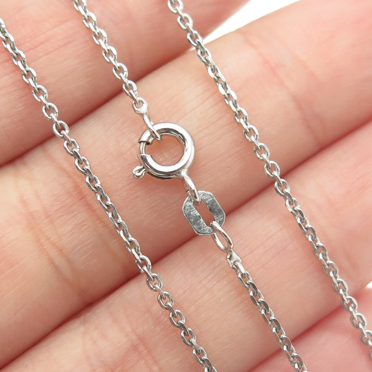 925 Sterling Silver Italy Round-Cut C Z Circle of Life Heart Chain Necklace 16"