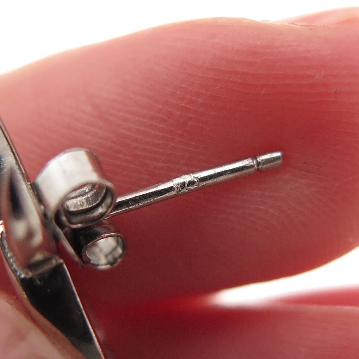 925 Sterling Silver Round-Cut C Z X-Shape Earrings