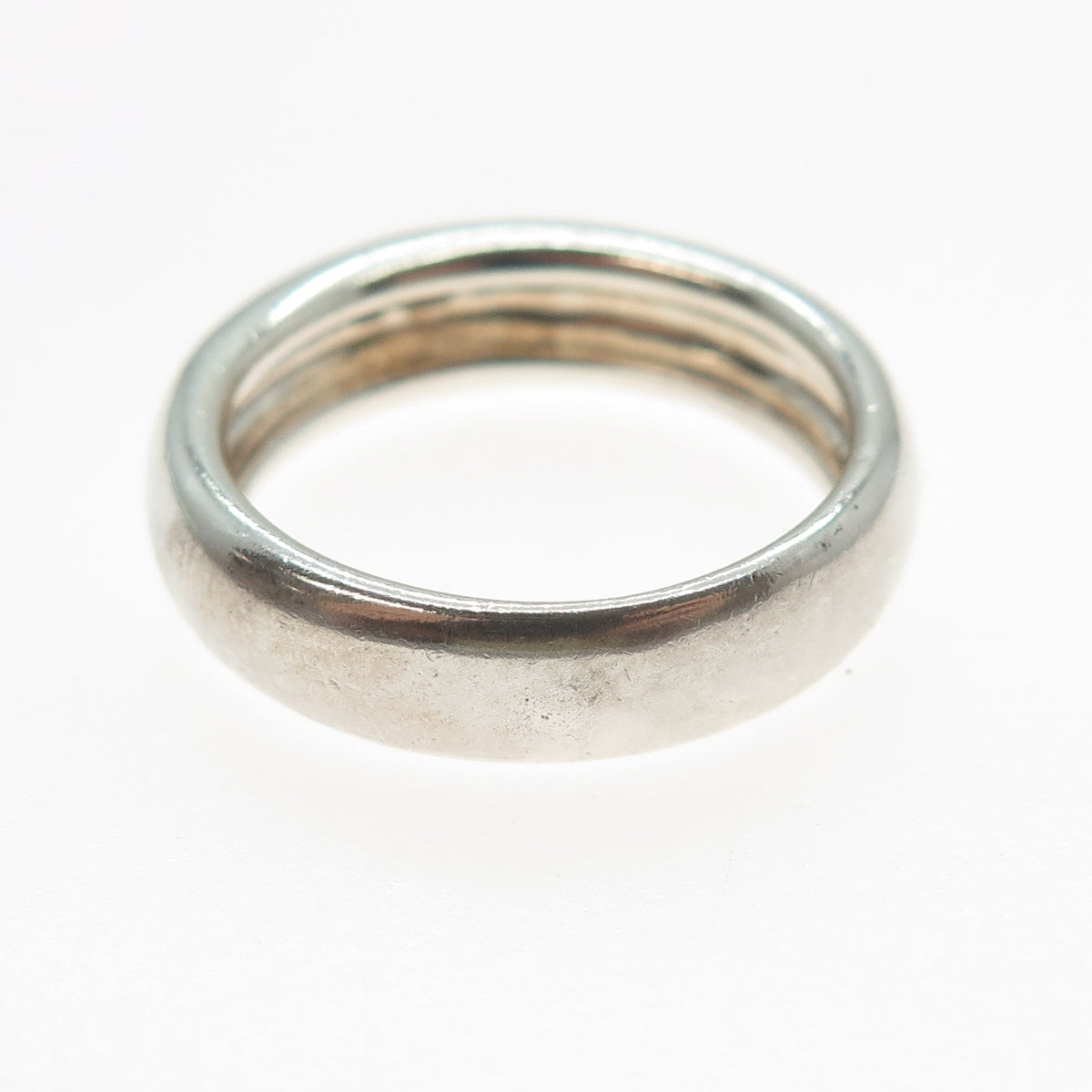 925 Sterling Silver Vintage Classic Wedding Band Ring Size 8.5