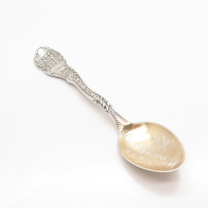 925 Sterling Silver 2-Tone Vintage "Winchester / Kentucky" Ornate Spoon