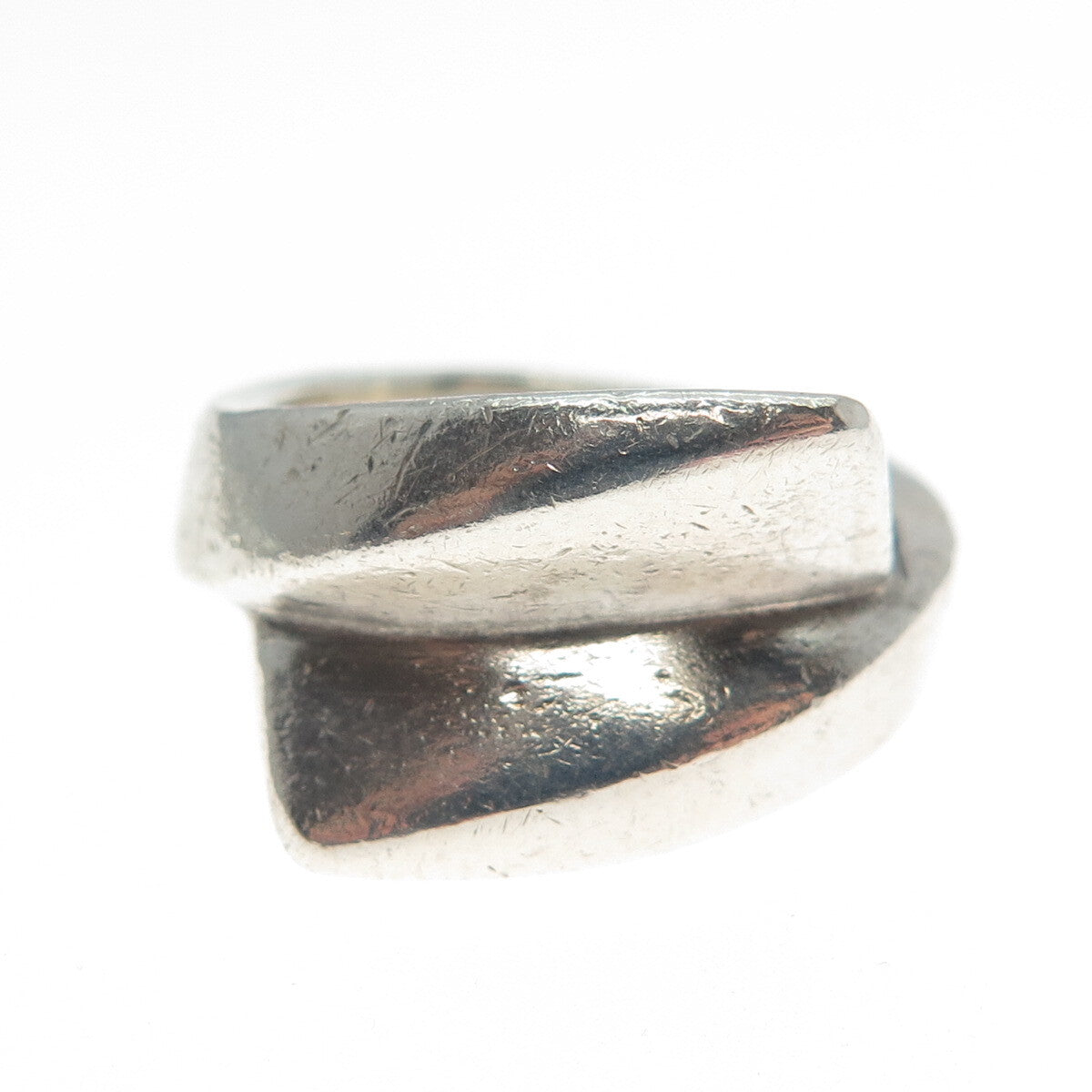 JENS TAGE HANSEN 925S Sterling Silver Vintage Denmark Modernist Ring Size 4.25