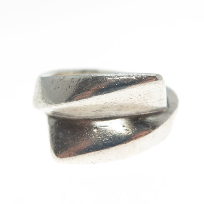 JENS TAGE HANSEN 925S Sterling Silver Vintage Denmark Modernist Ring Size 4.25